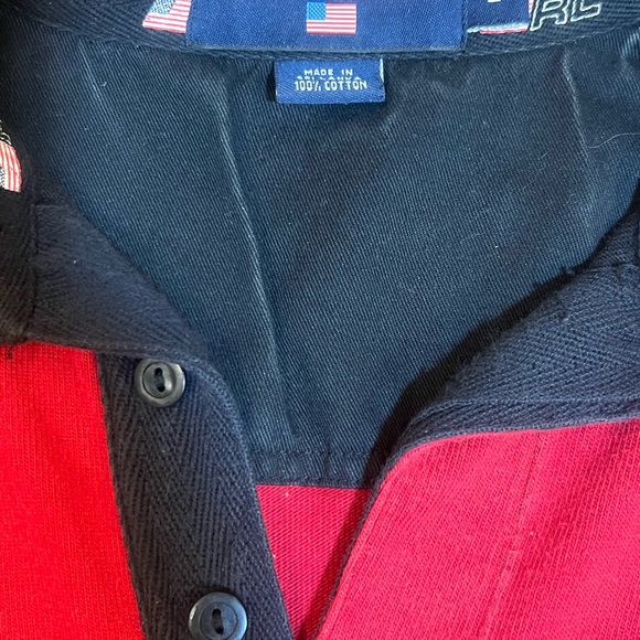 Polo Sport by Ralph Lauren Red and Black Striped‎ Shirt - Picture 5 of 12